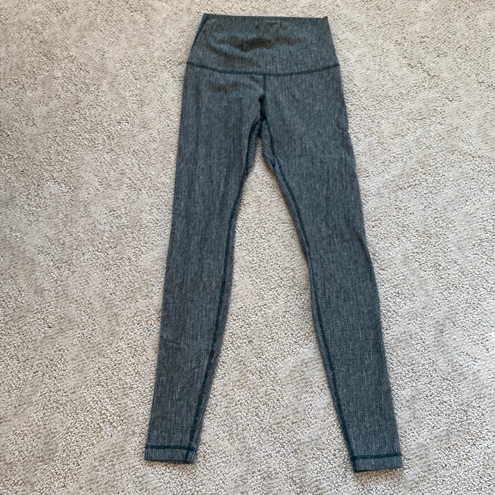 Lululemon green Heathered leggings